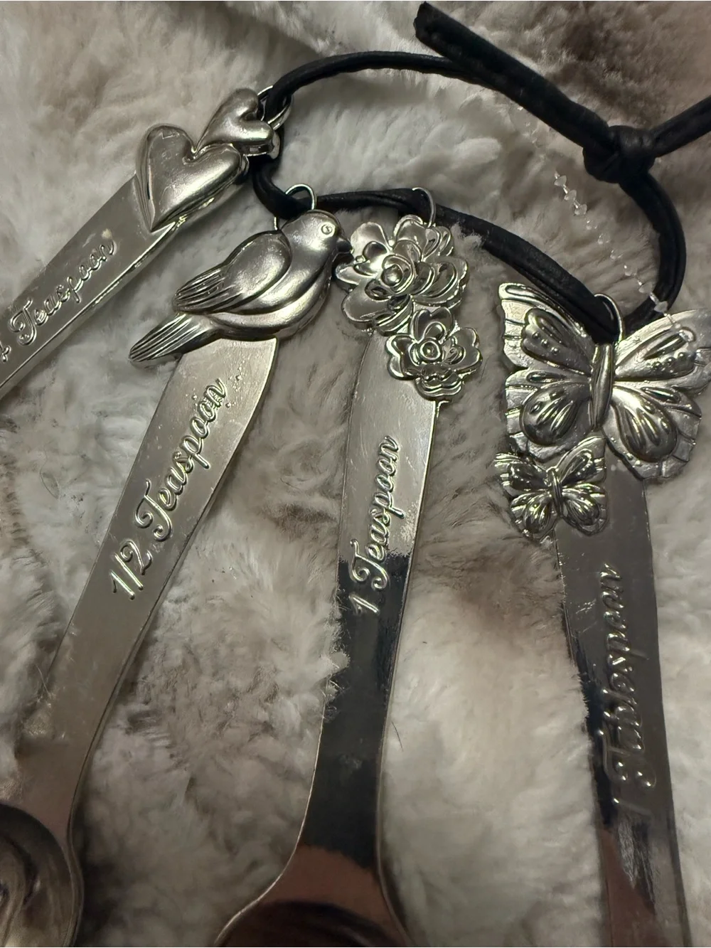 The Pioneer Woman Measuring Spoon set Stainless steel Rustic Whimsical